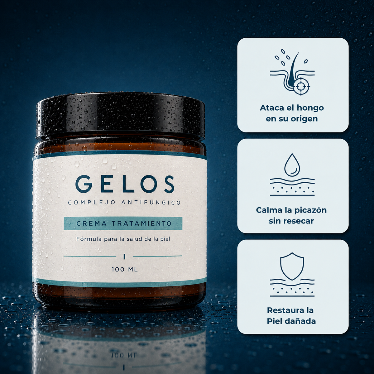Gelos | Crema anticaspa y control dermatitis